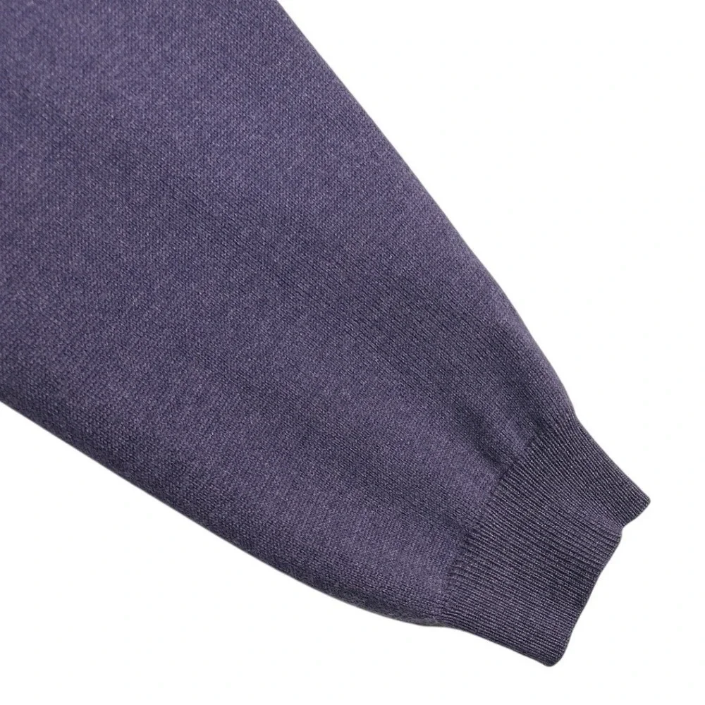 Brooks Brothers Extra Fine Italian Merino Lightweight Stretch V-Neck Size M Golf